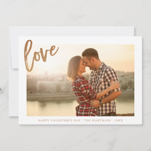 Amor de los padres | Tarjeta fotográfica el día de (Anverso)