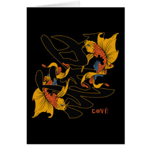 Amor de los pescados de Koi del kanji