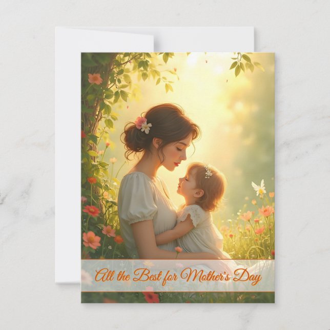 Amor de madre soltera en flor de luz (Anverso)