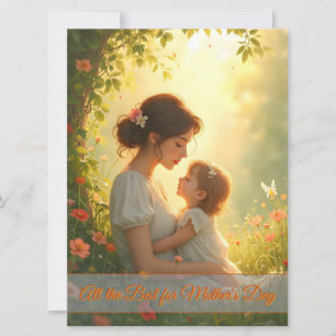Amor de madre soltera en flor de luz
