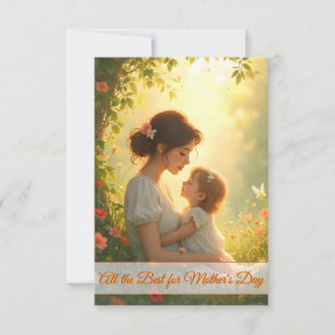 Amor de madre soltera en flor de luz