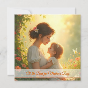 Amor de madre soltera en flor de luz