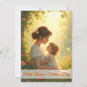Amor de madre soltera en flor de luz
