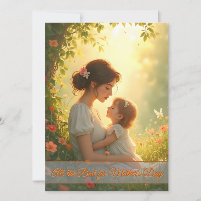 Amor de madre soltera en flor de luz (Anverso)
