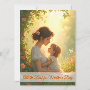 Amor de madre soltera en flor de luz