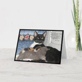 Amor de mamá - Tarjeta del día de la madre del gat