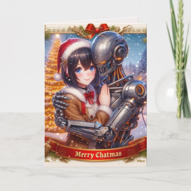Amor de Moe Chatbot Mujer + Navidad Robot (Anverso)