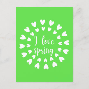 Amor de primavera, Postal de corazones pequeños