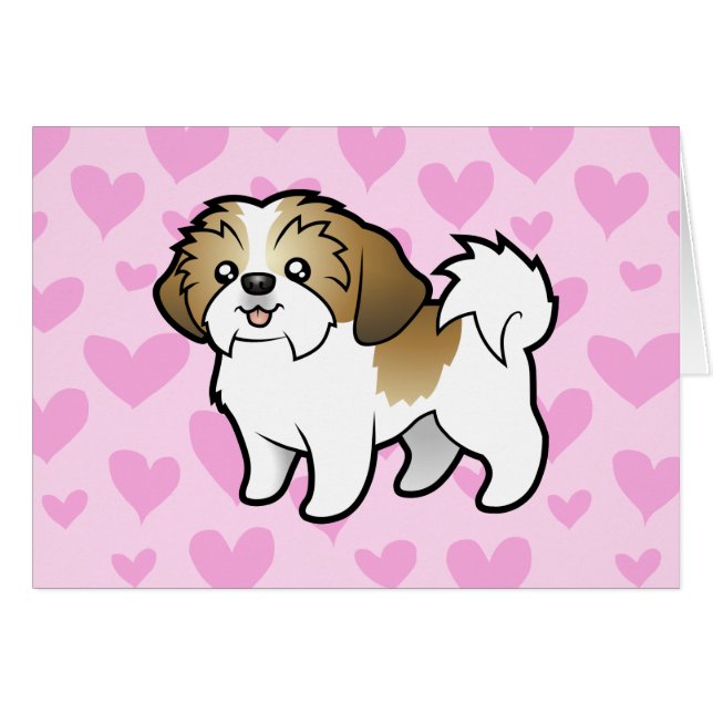 Amor de Shih Tzu (perrito cortado) (Anverso (Horizontal))