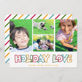 Amor de Vacaciones Alegre y Brillante Tarjeta Post