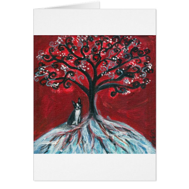 Amor del árbol de Boston Terrier (Frente)