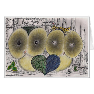 Amor del búho usted para siempre