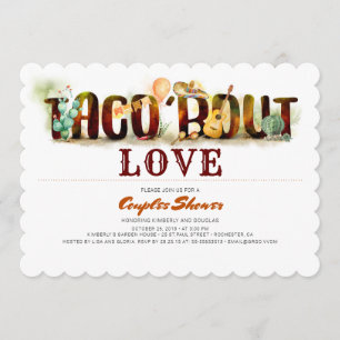 Amor del combate del Taco de la invitación de la