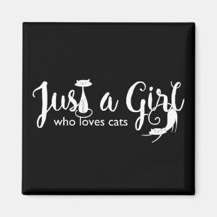 Amor del gato apenas un imán del gatito del chica