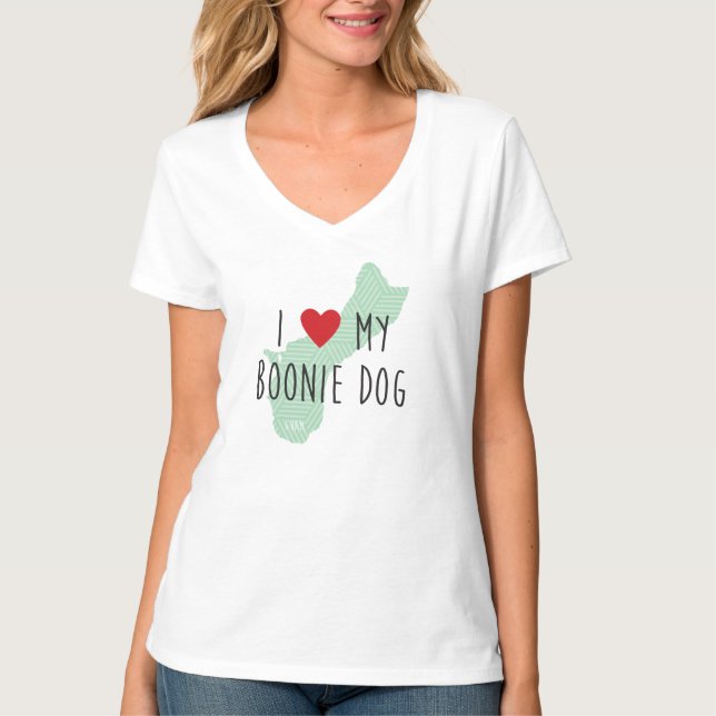 Amor del I de las mujeres mi camisa del perro de (Anverso)