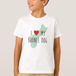 Amor del I de los niños mi camisa del perro de