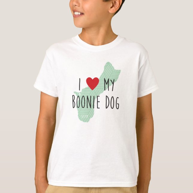 Amor del I de los niños mi camisa del perro de (Anverso)