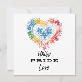 Amor del Orgullo de Unidad Salvemos La Invitación 