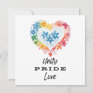 Amor del Orgullo de Unidad Salvemos La Invitación