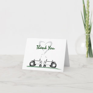 Amor del tractor Agradecer-Su tarjeta de nota