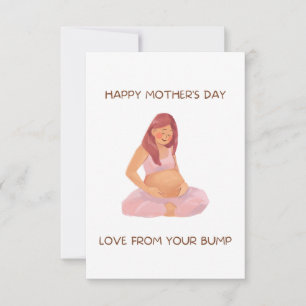 Amor desde el bulto: Tarjeta de mensaje del Día de