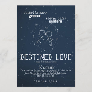 Amor destino - Invitación de Poster de película Bo