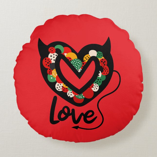 Amor Divino Amargo Almohada redonda (Anverso)