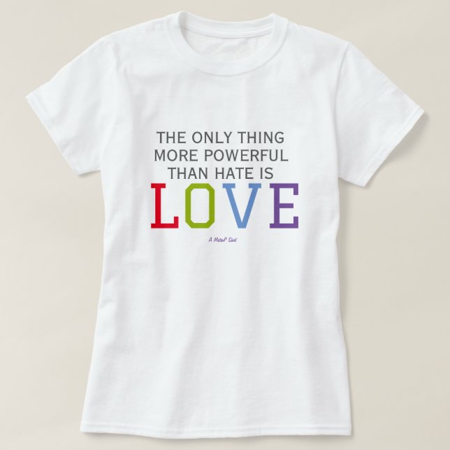 AMOR (doble cara) - Una camiseta MisterP (Diseño del anverso)