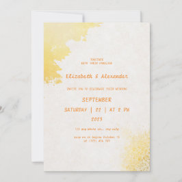 Amor dorado: Elegante invitación a la boda de oro