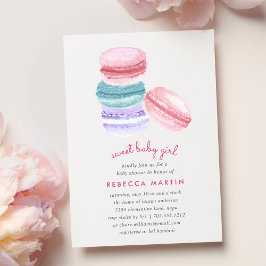 Amor dulce | Invitación a Macaron Baby Shower
