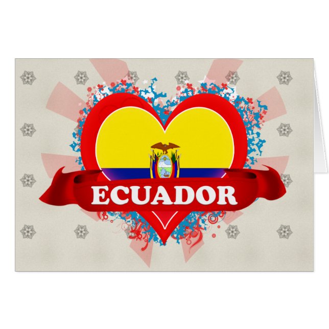 Amor Ecuador del vintage I (Anverso (Horizontal))