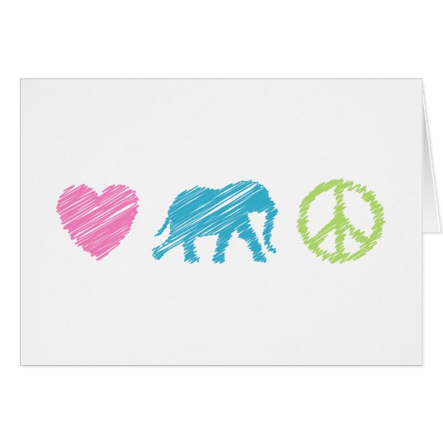 Amor, elefante y paz (Anverso (Horizontal))