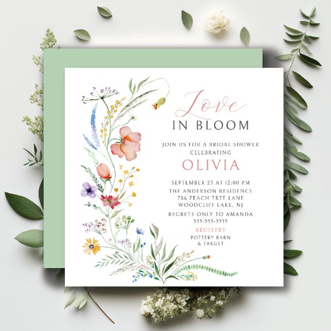 Amor En Bloom Invitación A La Ducha Bridal (Subido por el creador)