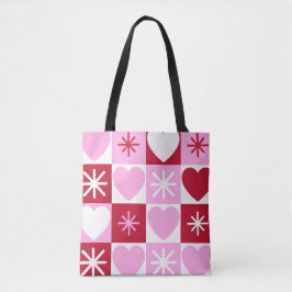 Amor en cada bolsa de tote cuadrada