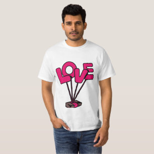 "Amor en cada estitch". Amo la camiseta pegatina.