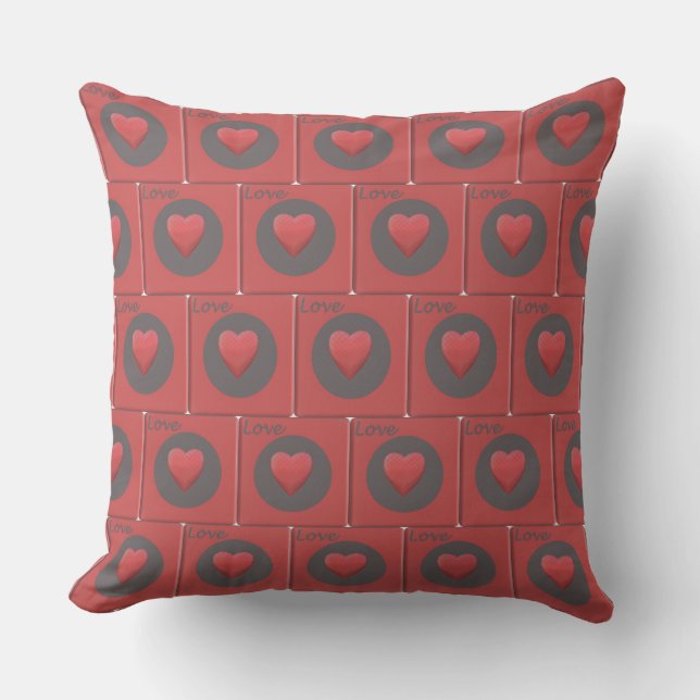 Amor en caja con almohada roja exterior (Anverso)