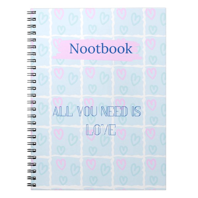 Amor en cuaderno pastel (Frente)