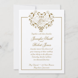 Amor en cualquier idioma en la invitación a la bod