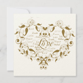 Amor en cualquier idioma Invitación a la Boda de O