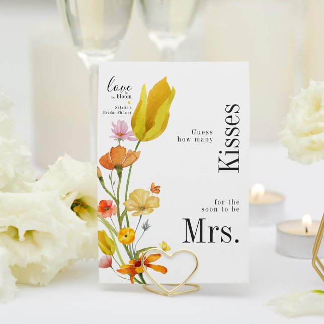 Amor en flor: ¿Cuántos besos tiene tarjeta de duch (Subido por el creador)