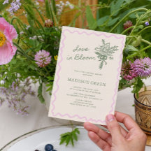 Amor en Flor Novedosa Invitación de Despedida de S