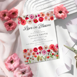 Amor En Flor Silvestre Invitación A La Ducha Brida