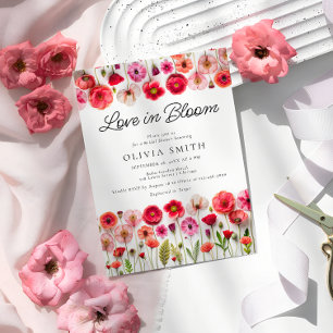 Amor En Flor Silvestre Invitación A La Ducha Brida