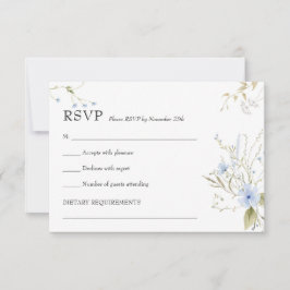 Amor en flor Wildflower Rsvp card