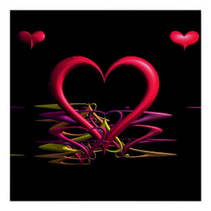 Amor en la oscuridad Poster brillante