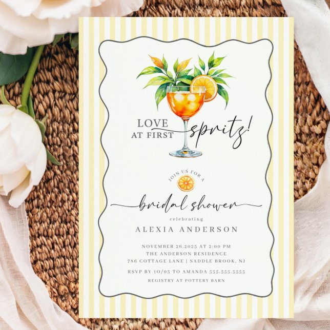 Amor en la primera invitación a la ducha de novia  (Subido por el creador)