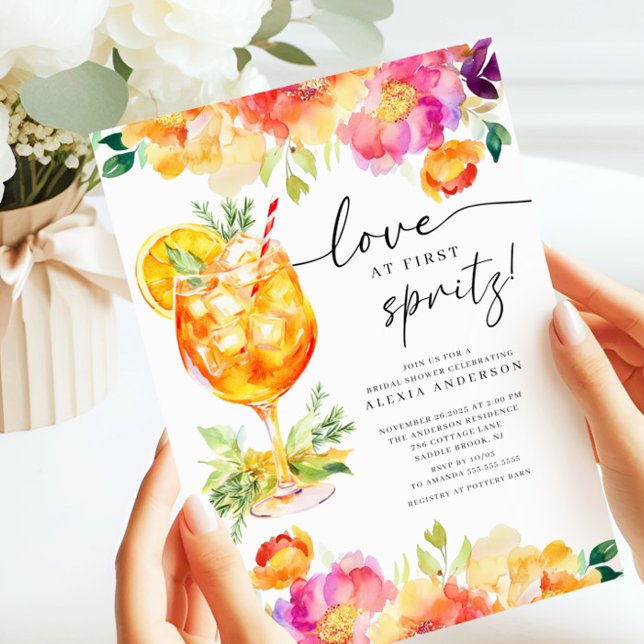 Amor en la primera invitación a la ducha de novia  (Subido por el creador)