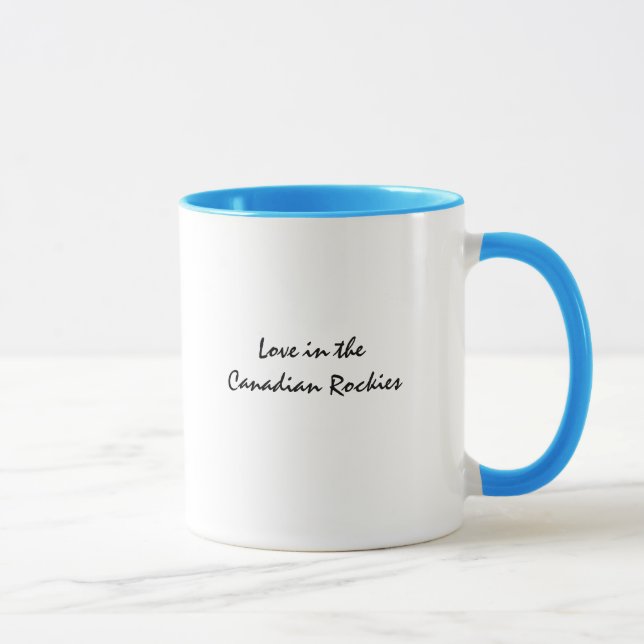 Amor en la taza theCanadian de Rockies (Derecha)