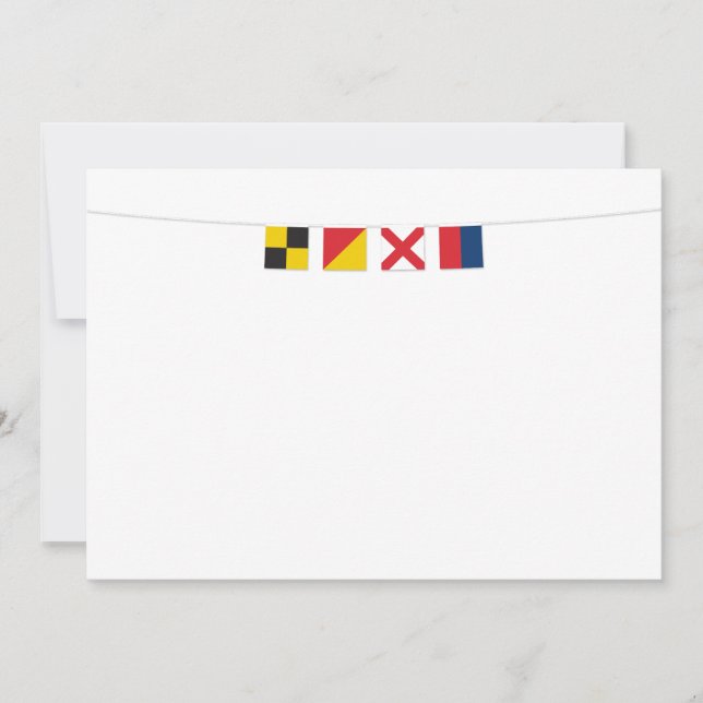 AMOR en las señales náuticas coloridas (Anverso)