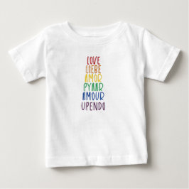 Amor en muchos idiomas: Camiseta del Orgullo Arcoi